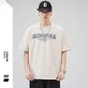 Camiseta de manga curta masculina de algodão puro 2024 primavera/verão casual gola redonda versão coreana com um design fofo e de nicho para tecido masculino