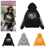 Projektant Mens HellStar Hoodies Bluzy Projektant Graficzny z kapturem tousty HellStars Pants Street Graffiti Drukuj Vintage Loose Hell Star Tracks