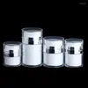 Storage Bottles 15/30/50/100ml Airless Pump Jar Empty Acrylic Cream Bottle Refillable Cosmetic Easy To Use Container Portable Travel Makeup