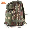 Plecaki 30L Outdoor Sport Torba wojskowa taktyczna plecak turystyka turystyka w torby wspinaczkowe kempingowe plecak taktyczny