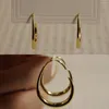 Boucles d'oreilles créoles géométriques ovales pour femmes, bijoux minimalistes en forme de goutte d'eau, pour fête de mariage