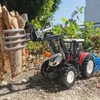 RC Trattori agricoli Rimorchio per auto 2.4G Radiocomandato Simulatore di agricoltura Camion In miniatura Agricoltore Modello animale Giocattoli Bambini Ragazzo 240321