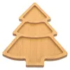 Plates Christmas Tree Tray Candy Wood Dinner Shaped Xmas Serving Dish Dessert Cutting Board