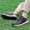 Shoe New Luxury Lersure Golf Shoes Men Durable NonSlip Comfortable Walking Shoes Waterproof Golf Sneakers Spikeless Golfing Footwear