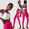 Women Two Pieces Fitness Yoga Set High Impact Pocket Gym Suit Breathable Quick Dry Running Sportswear Female Workout Clothes 240322