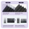 Ögonfransar Annafris grossist 5 fall/parti 16ROWS C D DD Curl Eyelash Extension Natural Mink individuella premium False Lashes