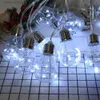 LED -strängar 4M G40 Solen Copper Wire String Light Waterproof med 8 lägen Kontrollera Halloween Juldekorationslampa YQ240401
