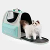 개 캐리어 애완 동물 고양이 가방 통기성 캔버스 휴대용 배낭 야외 여행 교통 고양이와 강아지를위한 공급품