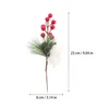 Flores decorativas 10 Pcs Planta Artificial Ramos de Árvore de Natal Decorações Grinalda Decorar Mesa