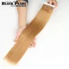 Pelucas sintéticas Pearl Remy Remy Brasil Brasil Bundles de cabello humano recto P4/27 Color 113G Balayage Brown Blonde Red Human Hair S Y240401