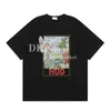 Graphique imprimé hauts hommes été rue t-shirt de luxe t-shirts marque Hip Hop à manches courtes en vrac coton t-shirts surdimensionnés réservoirs pour adolescents