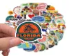 50Pcs Florida Outdoor Scenery Stickers Nonrandom For Car Bike Luggage Sticker Laptop Skateboard Motor Water Bottle Snowboard wall6558768