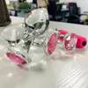 Kryształowa szklana wtyczka analna gładkie zabawki dotykowe dla dorosłych 18 rozszerzalność przedsionkowa Anal Sex Toys Ice Fire Egzotyczne akcesoria