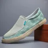 Casual Shoes Men's 2024 Summer Canvas Bortable Slip on Sports High Quality Authentic BD24063