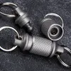 Hooks Rotate Buckle Keychain Portable Multifunctional Men Outdoor Tool Waist Belt Quick Keyring Organizer