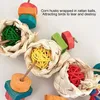 Autres fournitures d'oiseaux Perrot mâcher du jouet en bois naturel toys à mâcher coloré pour les accessoires de conume de conculation décorative multifonctionnelle de Cacato