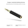 Tool Parts All copper 3.5mm 3 section to 4 section mobile headset adapter 3.5 male to female audio extension conversion head