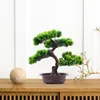 Fiori decorativi bonsai artificiale simulazione di simulazione desktop display verde falso