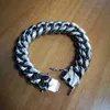 Chain Home>Product Center>High quality 316L stainless steel>Miami curly>Cuban chain>Mens bracelet>Dragon lock buckle>Hip hop>Womens silver plated jewelry Q240401