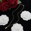 Merk hoge kwaliteit ketting mode charme enkele bloem ketting luxe diamant agaat 18k gouden designer ketting voor vrouwen