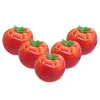 Decoração de festa 5 PCs imitação de tomate Fake Fruit Model Modeling Ornament Home Decor Plant Po Prop Mini Like Artificial Like