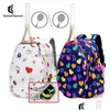 Borse da esterno 2022 Borsa da tennis da donna Borsa da tennis con vano per scarpe da ginnastica Adt Bambini Bambini Sport con racchetta Badminton Drop Delive Dh6Jy