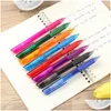 Stylos à bille en gros 0,7 mm stylo effaçable recharges appropriées Colorf ensembles créatifs école bureau papeterie gel fournitures d'écriture drop Dhtgf