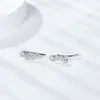 Kolczyki Dangle Full Pear Moissanite Diamond D Color VVS Women's C S925 Sliver Wysoka jakość biżuterii dla kobiet