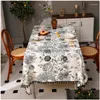 Nappe de table anti-poussière et anti-huile, pour salle à manger, thé rond, linge de maison, livraison directe, textiles de jardin, tissus Dheup