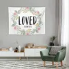 Tapestries Loved - 1 John 4:9 Bible Verse Tapestry Aesthetic Room Decor Korean Outdoor Decoration Bedroom Decorator