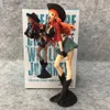 أنيمي مانجا 18.5 سم قطعة واحدة أنيمي الشكل PVC Cowboy Luffy Cowboy Nami Action Decortible Decorations Dolly Model Doll Toys 240401