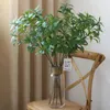 Decorative Flowers Simulated Plant Low Maintenance Indoor Realistic Artificial Tree Branch With Non-withering Green Leaves Wedding Po