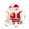 Gift Wrap 12pcs Marry Christmas Apple Box Plastic Package Decoration Santa Claus Kid Holiday Happy Year Party Favors Cute