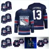 Özel Adam Fox Ryan Lindgren 2023-24 Üçüncü Jersey Jacob Trouba Miller Jerseyigor Shesterkin Chris Kreider Mika Zibanejad Artemi Panarin Jonathan Quick