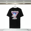 Herr t-shirts sommar ny hiphop uk borrstil tryckt t-shirt män och kvinnor strt casual bomull casab1anca kort slve t-shirt t240401