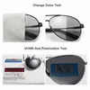 Sunglasses Aviation Metail Frame Polarized Sunglasses Men Color Changing Sun Glasses Pilot Male Day Night Vision Driving 240401