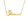 Pendant Necklaces Princess Name Necklace Stainless Steel Letter Pandent Jewelry For The Daughter Birthday Gift Drop Delivery Pendants Dhxkm