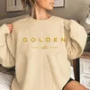 Mens Hoodies Jungkook Kpop Golden Hoodie Retro Sudaderas Vinter Varma tröja Trendiga unisex långärmad topp överdimensionerad