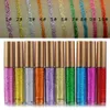 10/12 färger matt eyeliner set glitter makeup vattentät färgglad flytande kristall diamant ögon foder penna gel make up cosmetics 240325