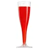 Disposable Cups Straws 10pcs Goblet Plastic Entertain Guests Glitter Clear Cocktail Red Wine Glasses Cocktails Cup Dining Room Supply