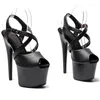 Dance Shoes 17CM/7inches PU Upper Plating Platform Sexy High Heels Sandals Pole 0114