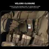 Sacs tactique militaire pochette de téléphone pliable Molle gilet de chasse poitrine téléphone planche de navigation en plein air Camping carte étui Airsoft Gear