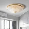 Taklampor American Light Copper Art Glass Lamp Home Loft Decor för vardagsrum kök sovrum lampor kontor elbelysning fixtur