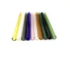 8.5 inch x10mm Reusable Glass Straws Eco Borosilicate Straight Curved Clear Colorful Glass Drinking Straw for Beverages Milk Cocktail LL