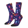 Chaussettes pour hommes Vintage champignon magique unisexe Harajuku motif imprimé Crazy Crew chaussette cadeau