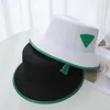 Printemps/été Triangle inversé étiquette chapeau de paille haut rond collé Pot chapeau femmes édition coréenne soleil ombragé visage petit chapeau de pêcheur de plage