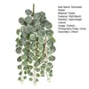 Decorative Flowers Artificial Hanging String Of Heart Plants Wall Mount Low Maintenance Eucalyptus Simulated Rattan Pendant Succulents