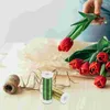 Decorative Flowers 2 Rolls Decor Crafting Wire Flower Arrangement Iron Stems Wreath Making Supplies