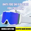 Gogle Uv400 Antifog podwójne warstwy gogle narciarskie duże soczewki Maski narciarskie Szklanki narciarskie śnieżne snowboard luster