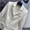 Kadın Ceketleri 2024 Avrupa Moda Tarzı Tatlı Yay Takım Damla Döşeme Giyim Giysileri Dış Giyim DH3MG